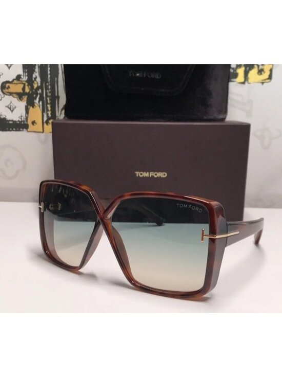New Authentic Tom Ford Women\'s Gradient Brown Sunglasses TF1117 53p main image 11